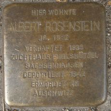 Stolperstein dedicated to Albert Rosenstein