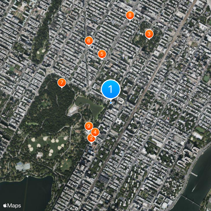 Upper Manhattan Map