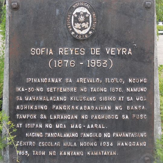 Sofia Reyes de Veyra historical marker