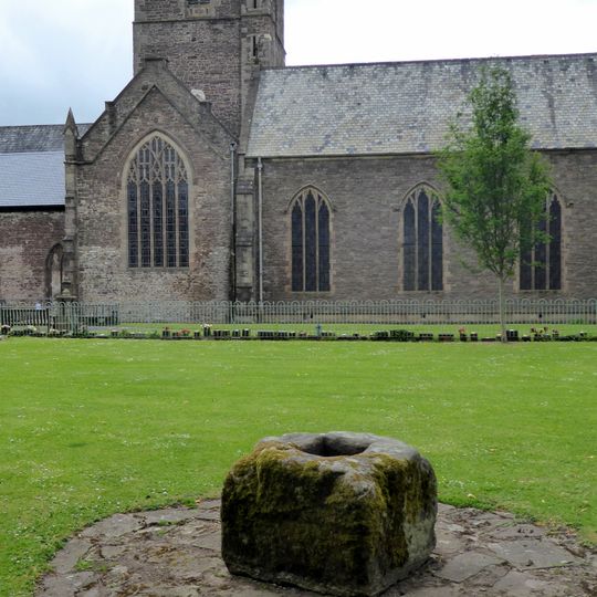 Crossbase in garden of Church of St Mary