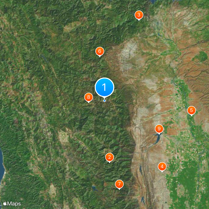 California Coast Ranges Map