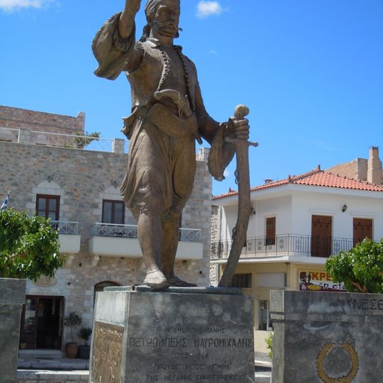 Statue de Petros Mavromichalis à Areopoli