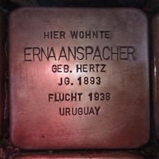 Stolperstein dedicated to Erna Anspacher