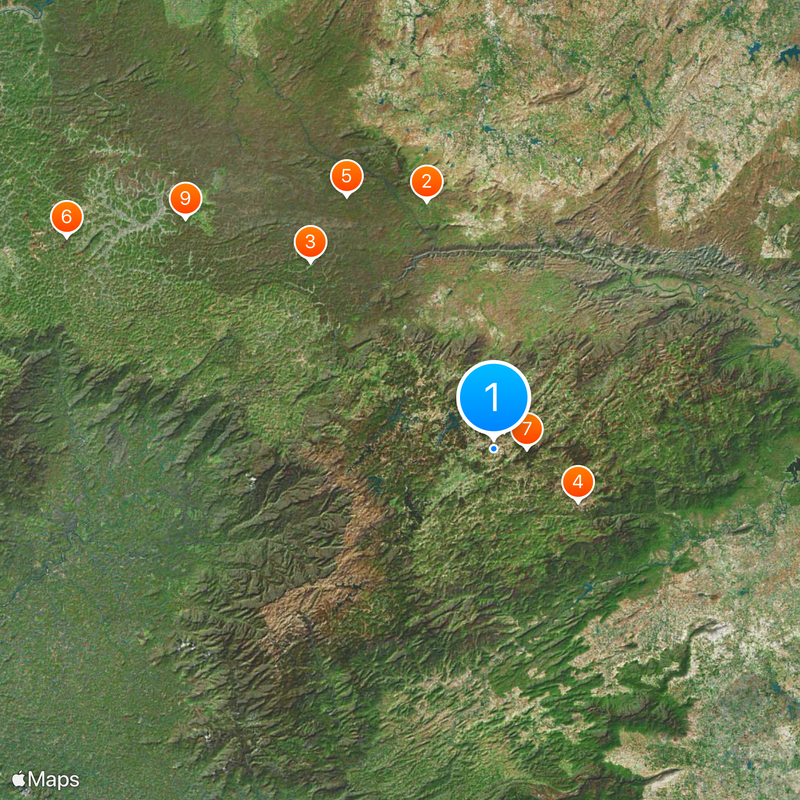 Distretto dei Nilgiri Mappa