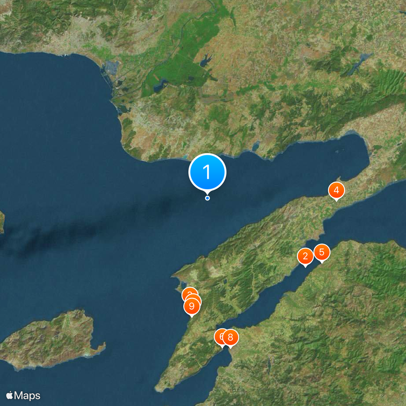 Gulf of Saros Map