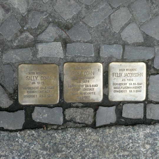 Stolperstein en memoria de Sally Cohn