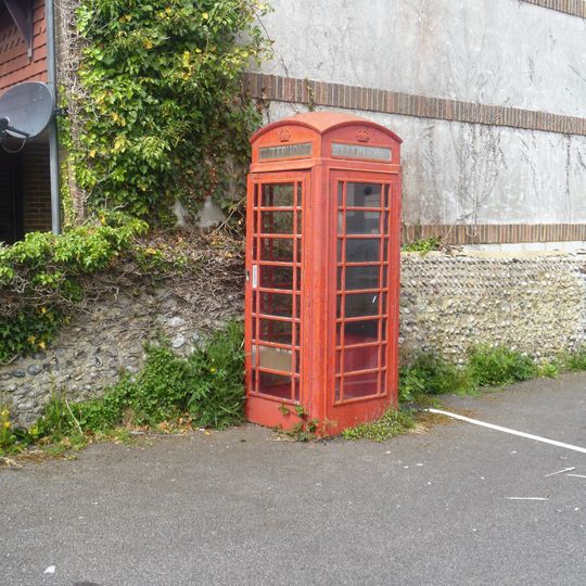 K6 Telephone Kiosk Outside Allotment Gardens