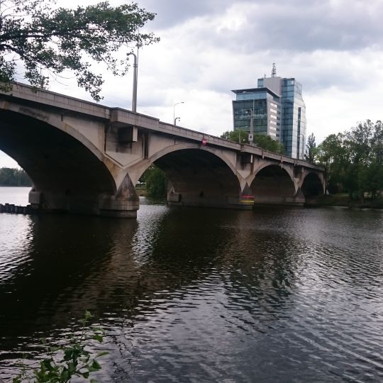 Libeňský most - úsek přes Vltavu