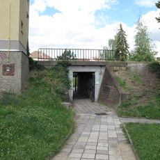 Podchod pod železniční tratí u Mánesovy ulice ve Slaném