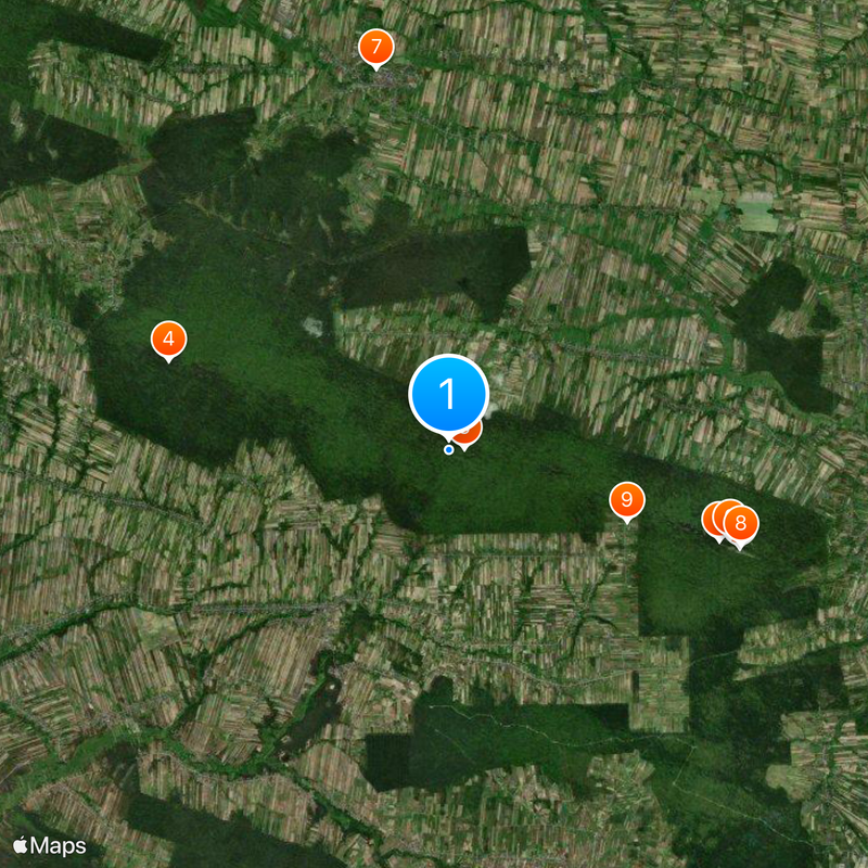 Świętokrzyskie Mountains Mappa