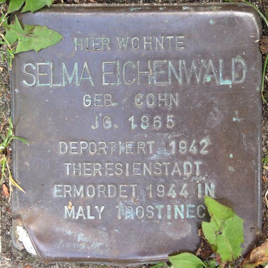 Stolperstein em memória de Selma Eichenwald
