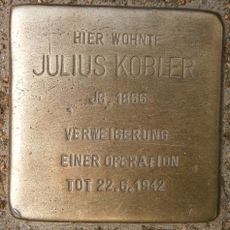 Stolperstein dedicated to Julius Kobler