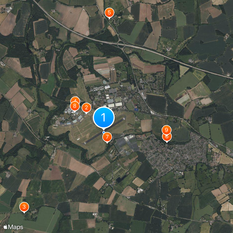 Royal Air Force Station Cosford Map