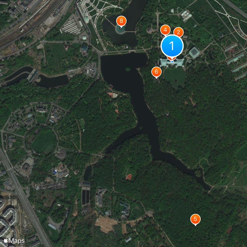 Tsaritsyno museum Mapa