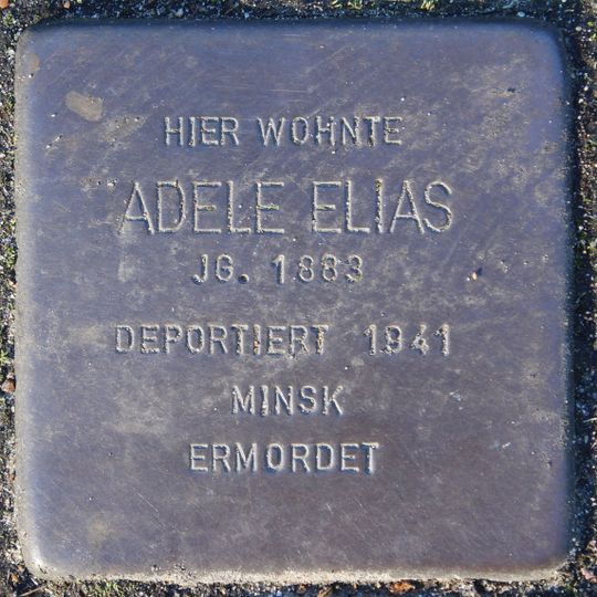 Stolperstein en memoria de Adele Elias