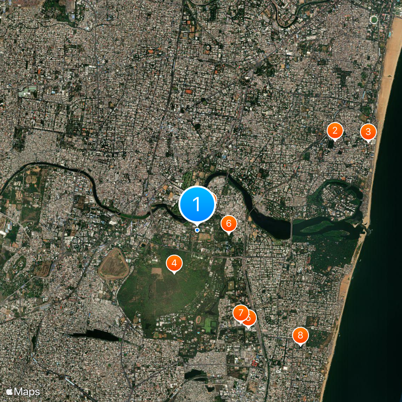 Anna University Map