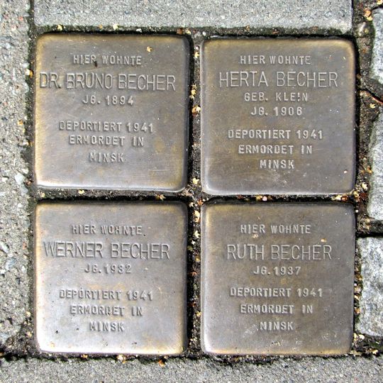 Stolperstein em memória de Werner Becher