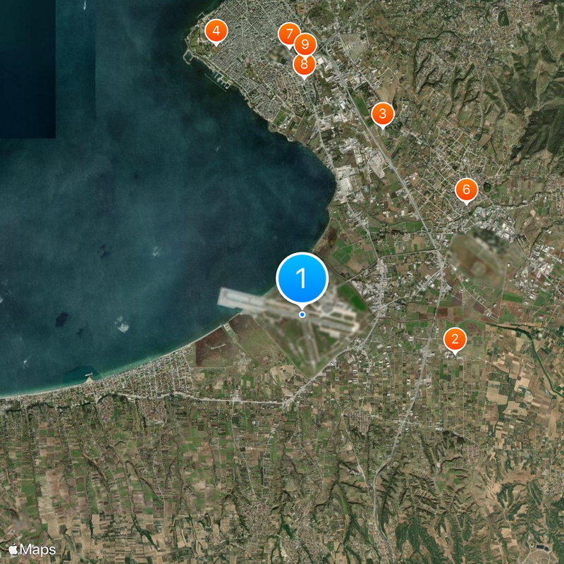 Thessaloniki Airport "Makedonia" Map