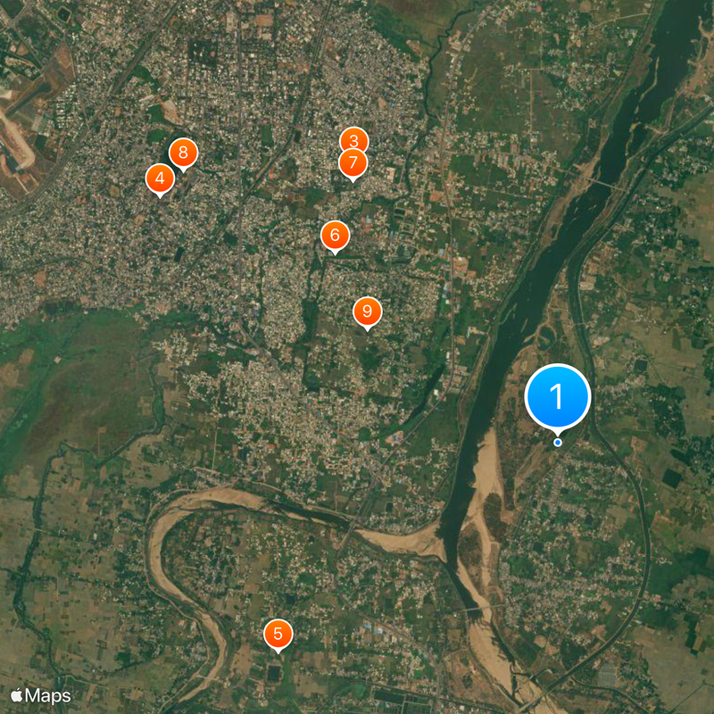 Chausath Yogini Temple, Hirapur Mappa