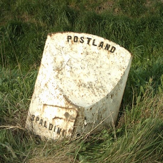 Milepost, N of St Guthlac