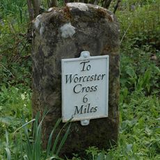 Milestone, Station Road, nr  Narrow Wood, Wadborough, 20yds E of two bungalows