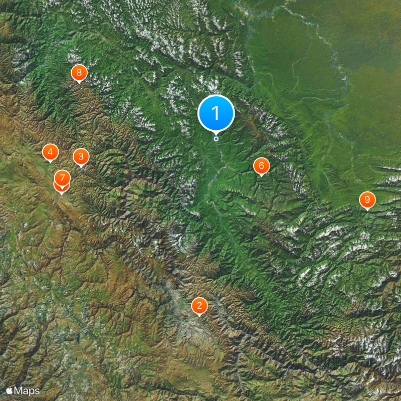 Valle de los Ríos Apurímac, Ene y Mantaro Mapa