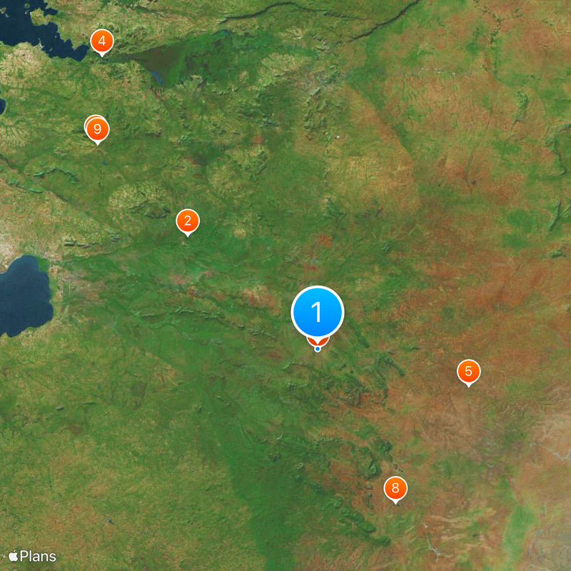 Park Narodowy Serengeti Mapa