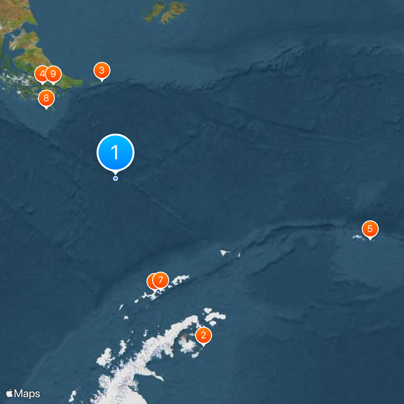 Drake Passage Map