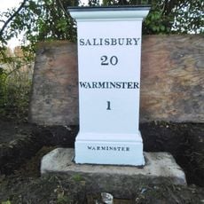 Milestone about 70 yards from turning to Boreham