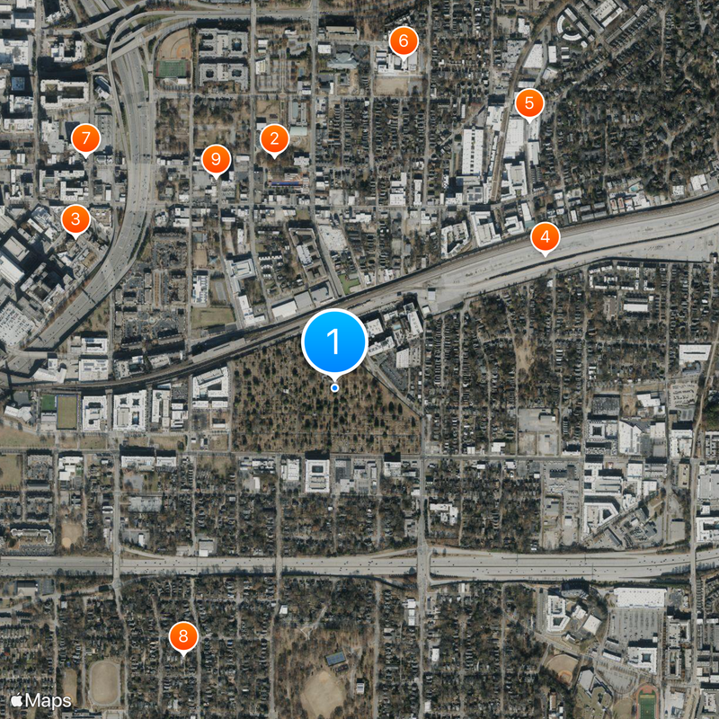 Oakland Cemetery Map