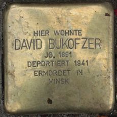 Stolperstein à la mémoire de David Bukofzer