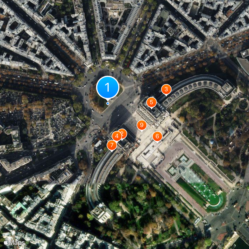 Trocadéro Map