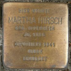 Stolperstein dedicated to Martha Hirsch