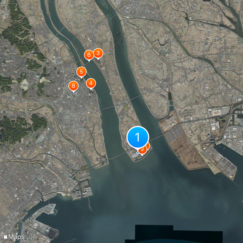 Nagashima Spa Land Karte