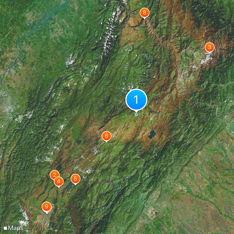 Departamento de Boyacá Karte