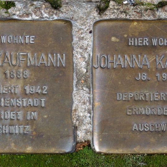 Stolperstein en memoria de Klara Kaufmann