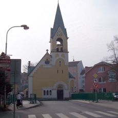 Most ulice Maxima Gorkého přes Lobezský potok v Sokolově