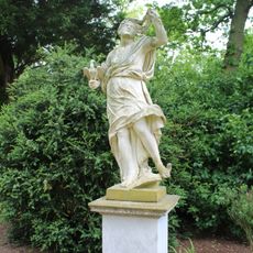 Steps And Pair Of Statues On North Terrace At Belton House