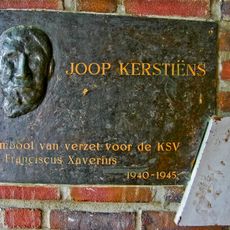 Plaquette voor Joop Kerstiëns