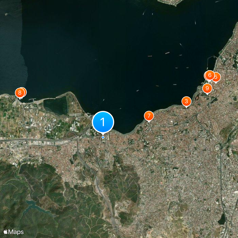 Gürsel Aksel Stadium Map