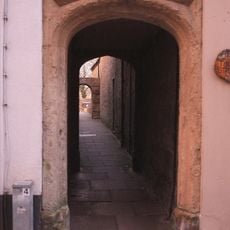 Pair Of Arched Gateways To Former Rectory Adjoining No 25 And Connecting Wall
