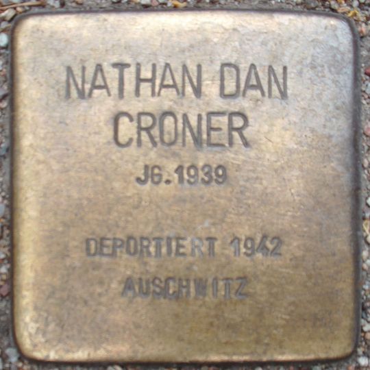 Stolperstein dedicated to Nathan Dan Croner