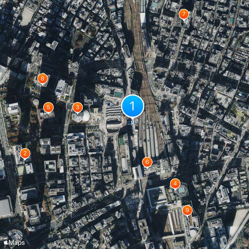 Odakyu Department Store Map