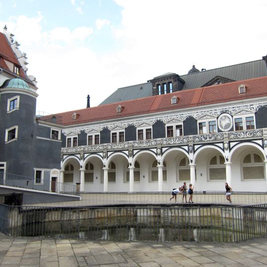Pferdeschwemme im Stallhof, Dresden