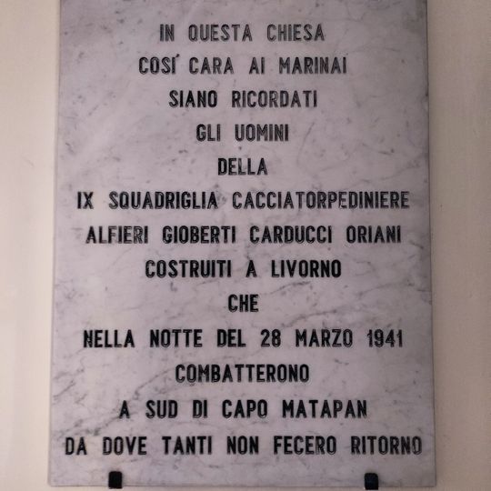 Lapide Battaglia di Capo Matapan 28/03/1941