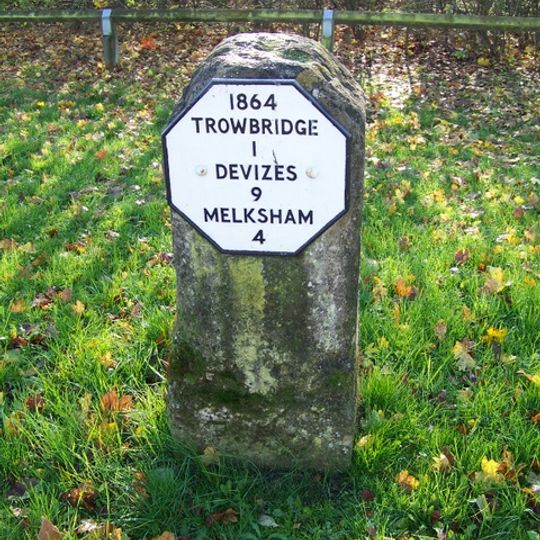 Milestone, Hilperton Road; just W of jcn B3105 roundabout