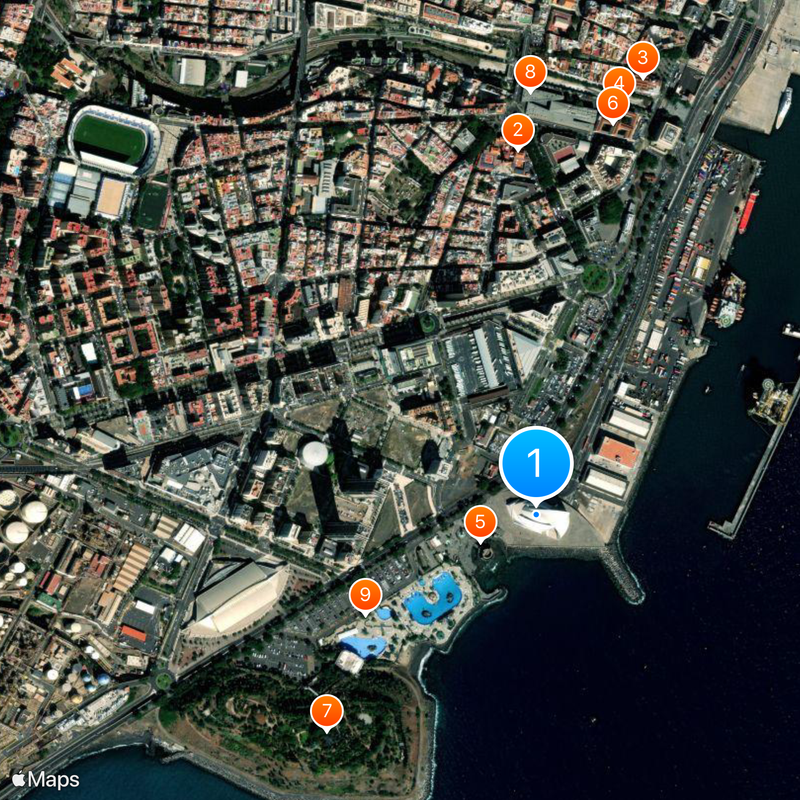 Auditorio de Tenerife Map