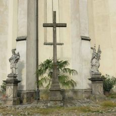 Kříž za kostelem svatého Jiljí v Třeboni