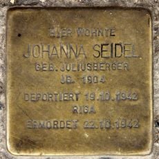 Stolperstein en memoria de Johanna Seidel