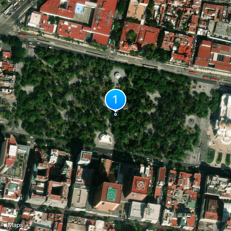 Alameda Central Mapa